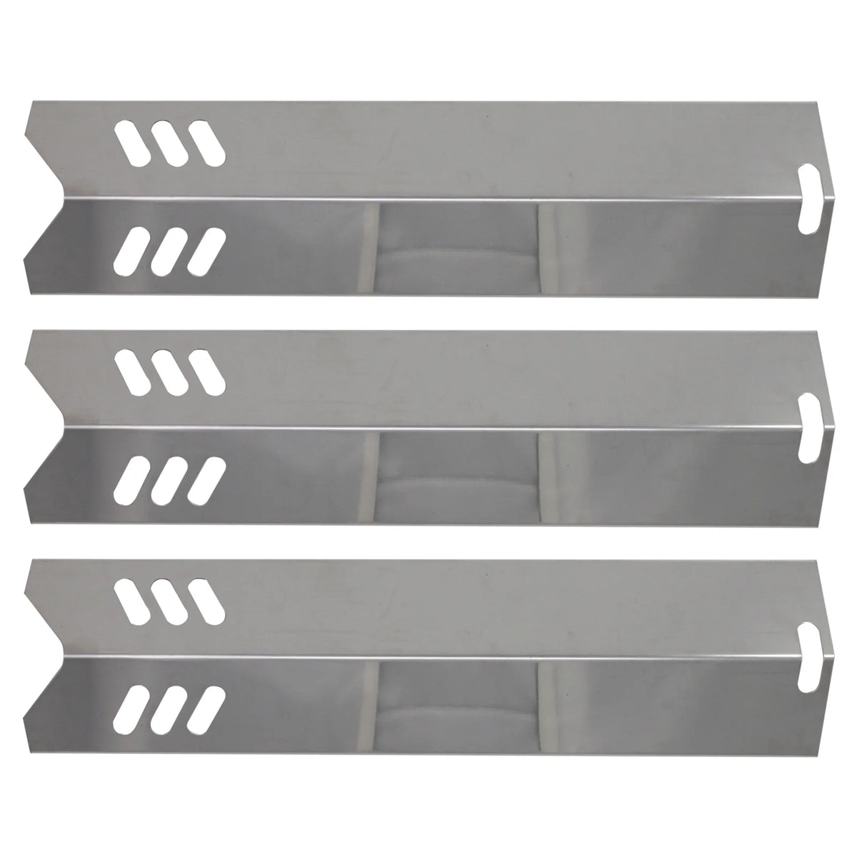 3-Pack Stainless Steel BBQ Grill Heat Shield Plate Replacement Parts 15" G443