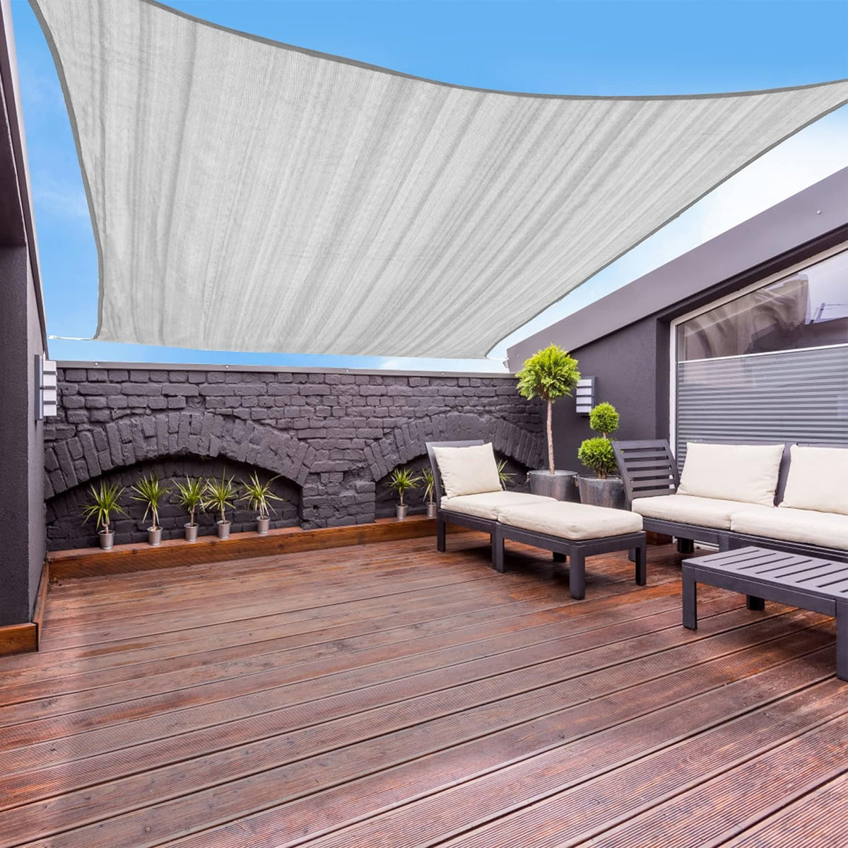Sand Square Sun Shade Sail Canopy W347049