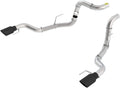 3 in. 4.5 in. Single Round Black Chrome Rolled Angle-Cut Tip Tail Pipe I7122