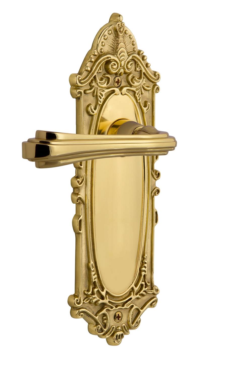 Polished Brass Privacy Door Lever Set M253