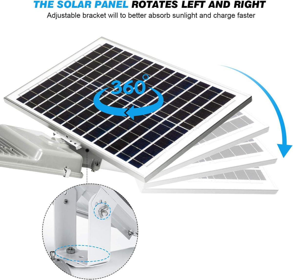 LED Solar Street Light 360W with Remote Control Dusk to Dawn Flood Light K882