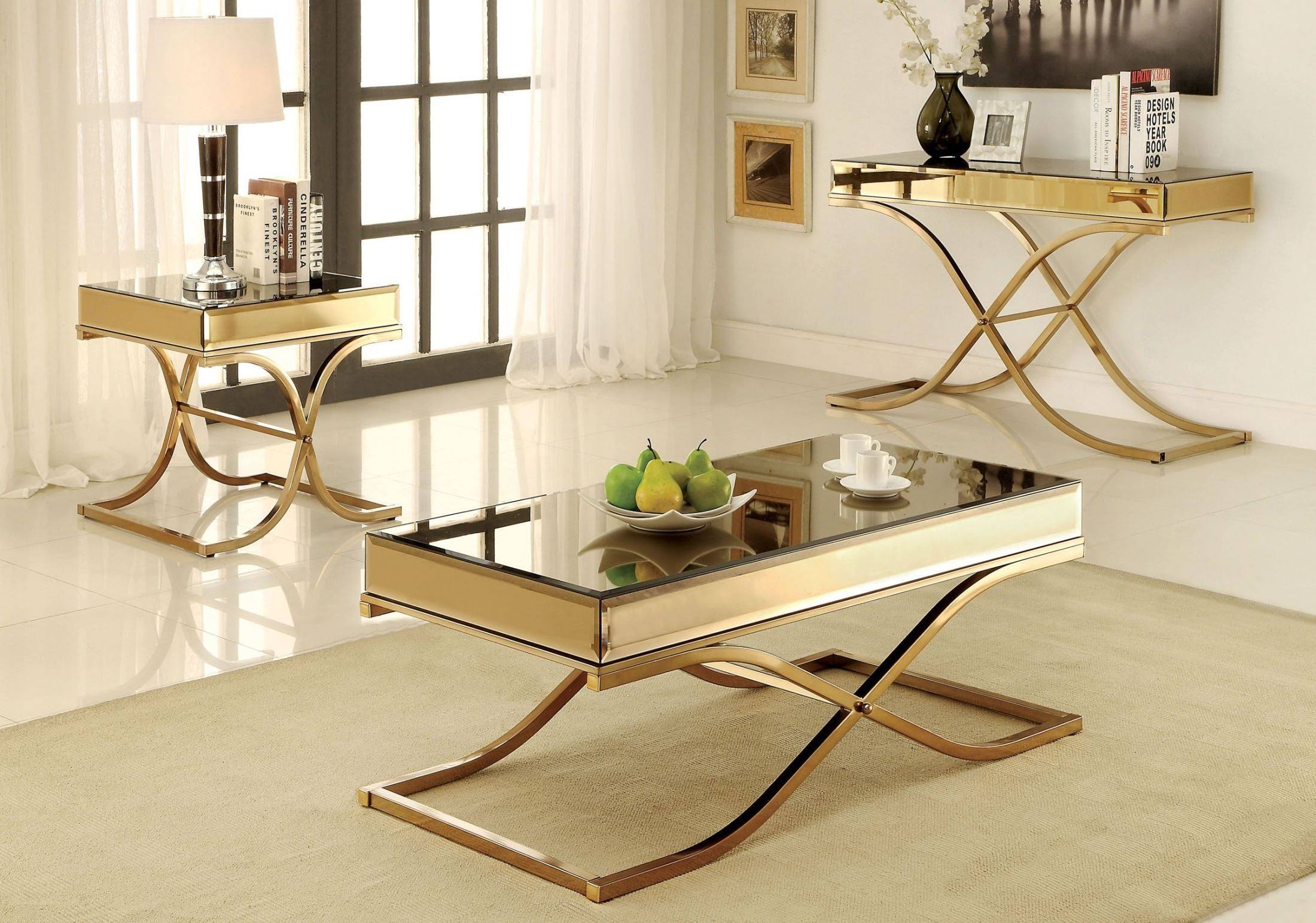 Brass Sofa Table Z843