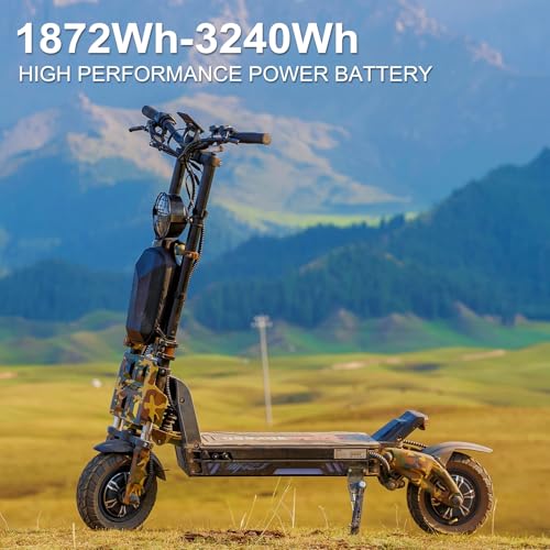72V 45AH Battery 2000w Dual Motors Electric Scooter Y714