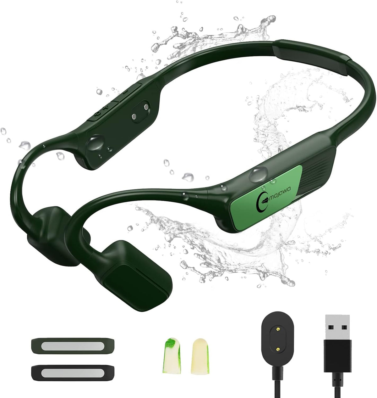 Wireless Bone Conduction Headphones with Mic, IP67 Waterproof N910229