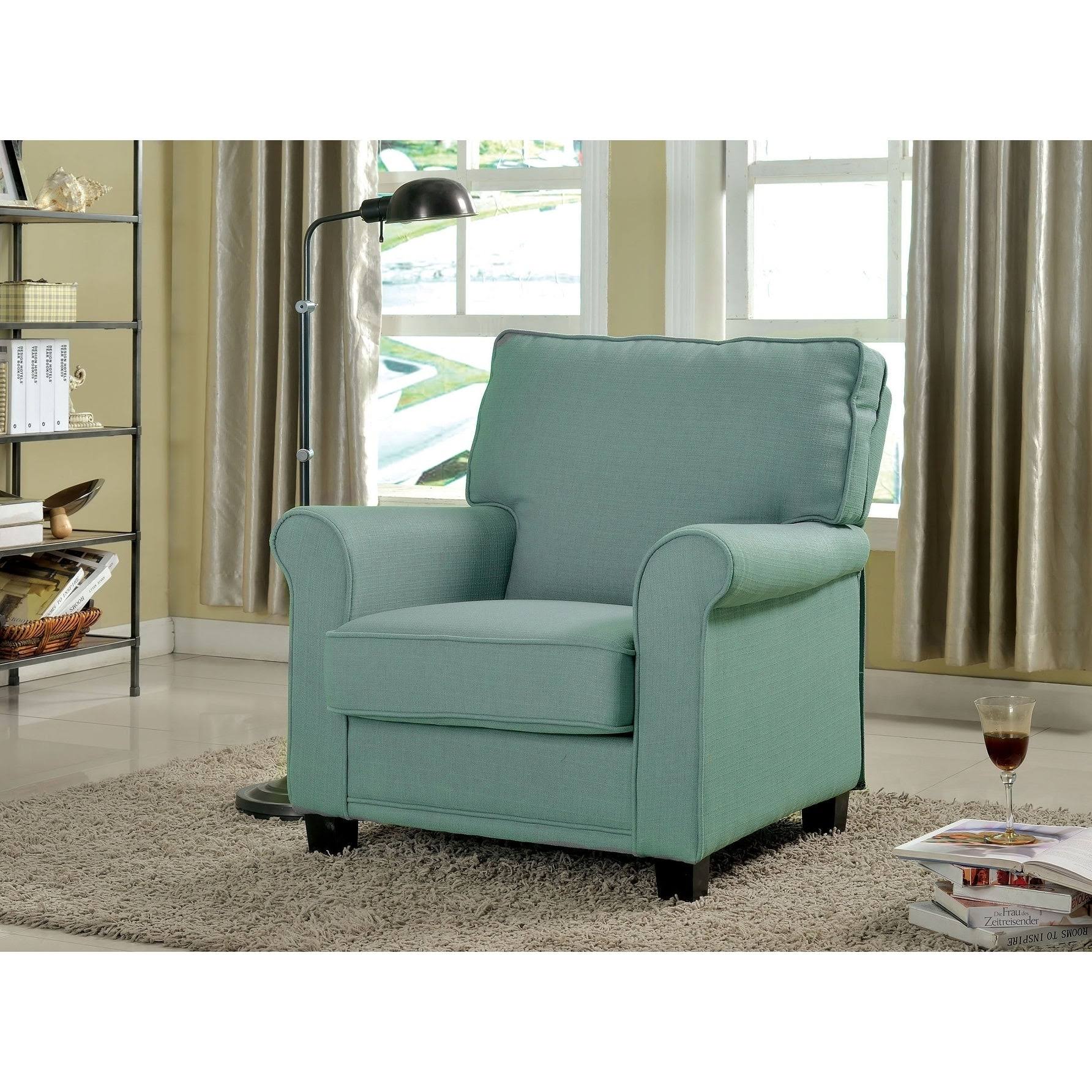 Green Flax Fabric Chair J84715