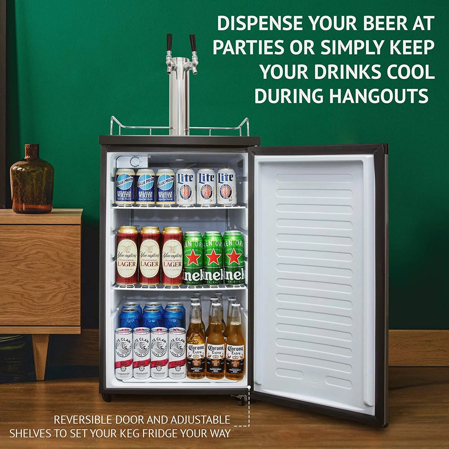 Silver Single Door Beverage Refrigerator N532857