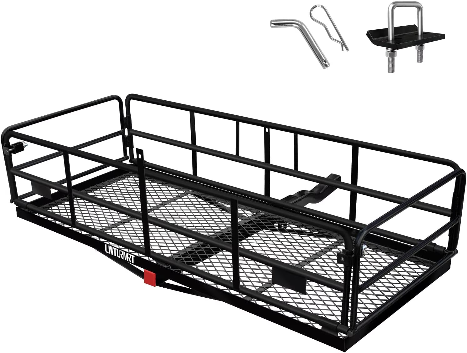 Folding Vehicle Cargo Basket 60" x 24" x 14" for 2" Receiver H160