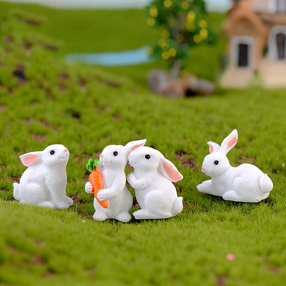 Rabbit Spring Decoration Dollhouse Plant Model Micro Landscape Accessories Child H79047