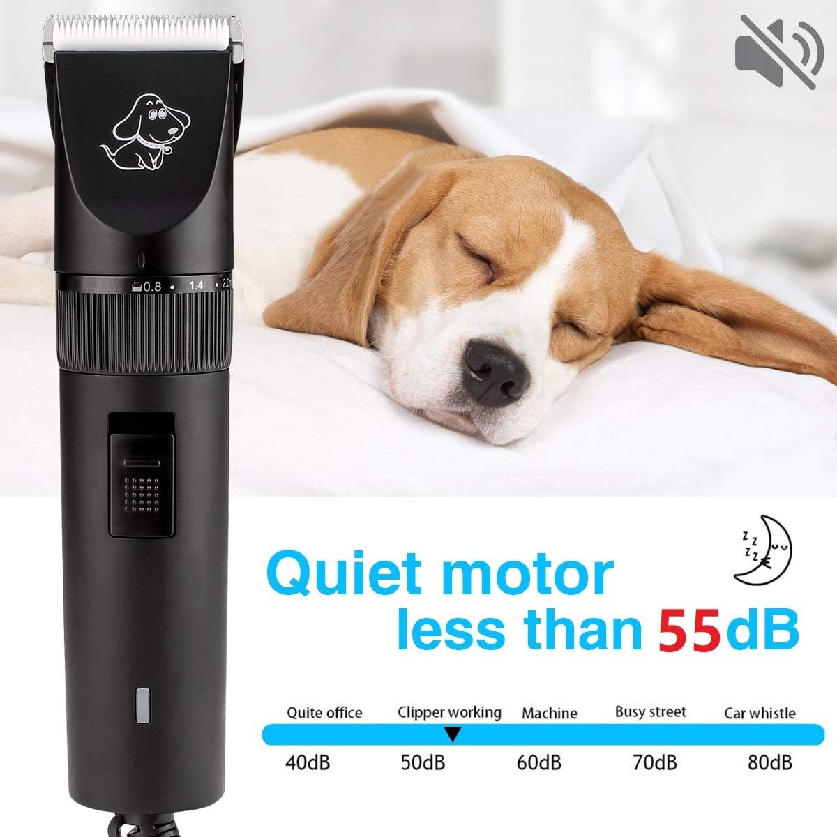 12V Quiet Dog Hair Clipper, Pack of 2 C924