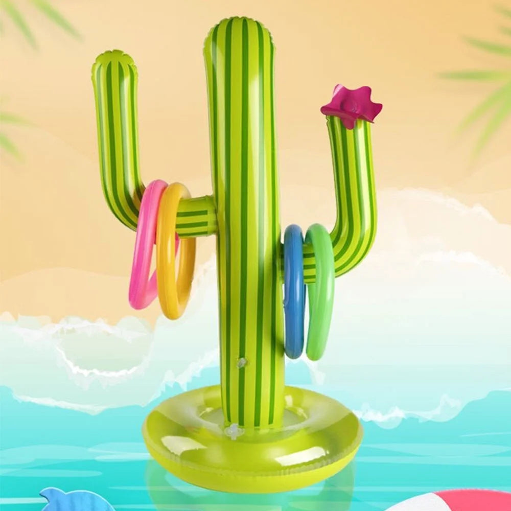 Inflatable Cactus Ring Toss Water Toys O165487