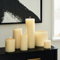 Ivory Unscented Pillar Candle R6438