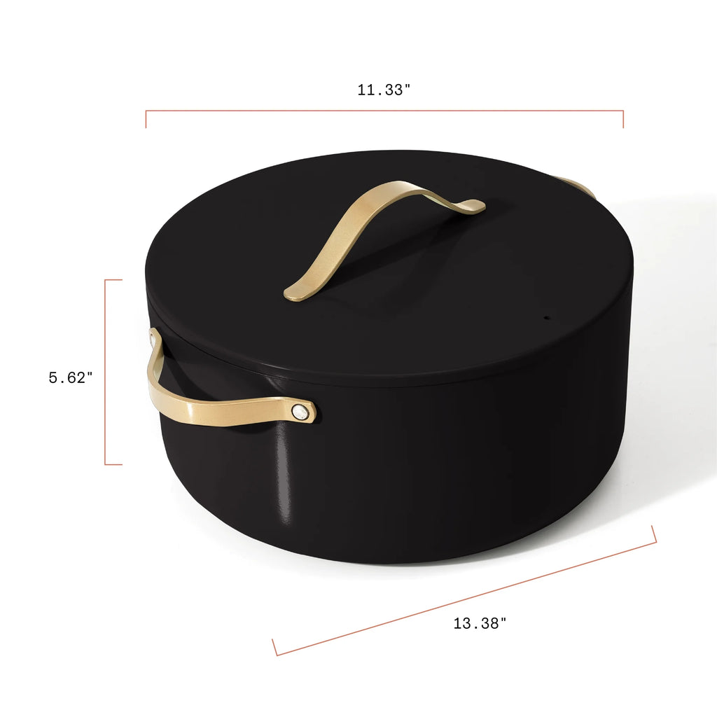 8 Quart Black Sesame Stock Pot N1809
