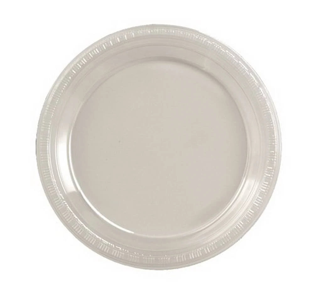 Clear 9 inch Plastic Dinner Plates J604357