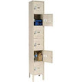 Tan 6 Door Assembled Locker R2855