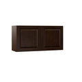Assembled 36x18x12 in. Wall Bridge Kitchen Cabinet in Espresso, Brown T26381