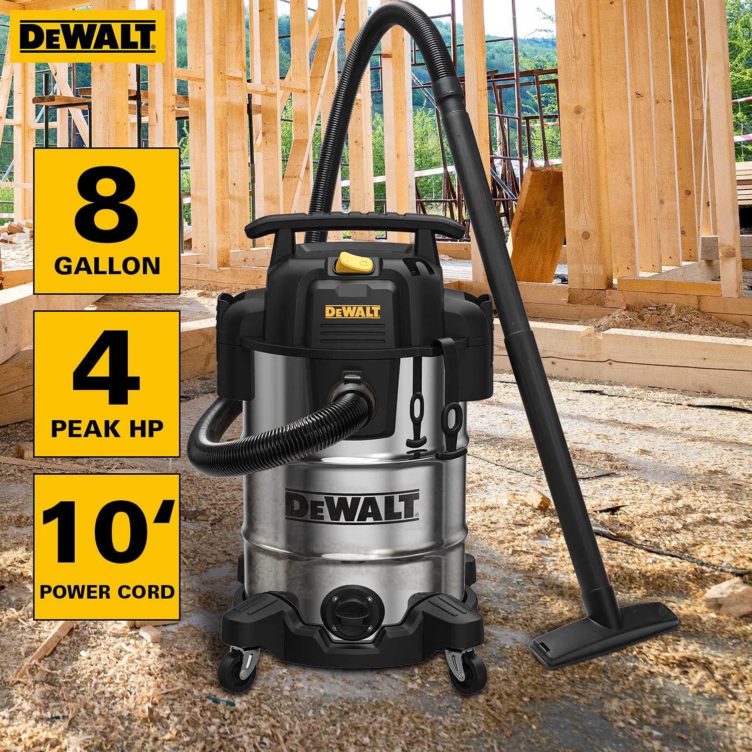 8 Gallon Wet/Dry Vacuum with Vacuum Accessories Z23626