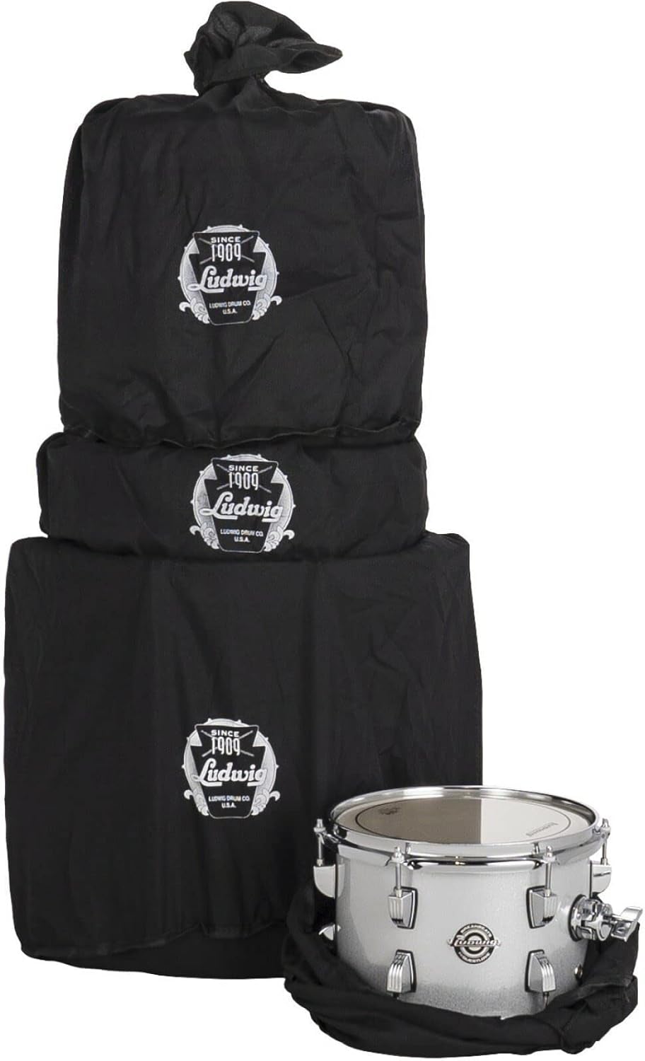 4-Piece Drum Set Shell Pack, Silver Sparkle E7644