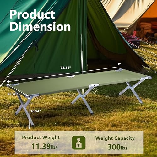 Folding Camping Cot with Carry Bag L123844
