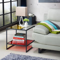 Multi-Color Glass Top End Table Z46439