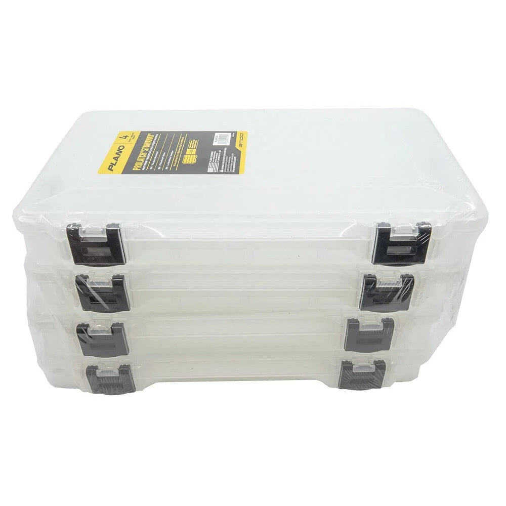 Set of 4 Plastic Fishing Tackle Utility Box W17541