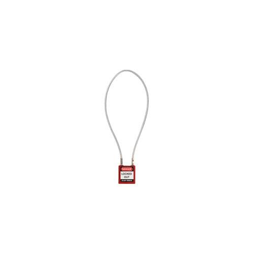 8x22 Compact Cable Padlock Red O851