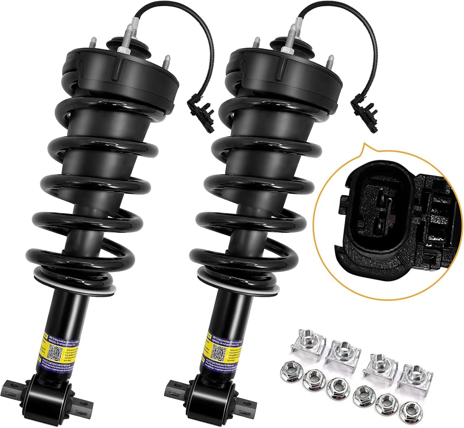 Front Shock Absorbers with Magnetic Ride Control Compatible with 2015-2021 Chevrolet Silverado Escalade Tahoe Suburban Sierra 1500 Yukon XL MRC Assembly B966