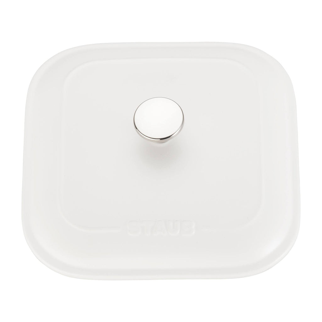 Matte White Square Covered Baking Dish M5288