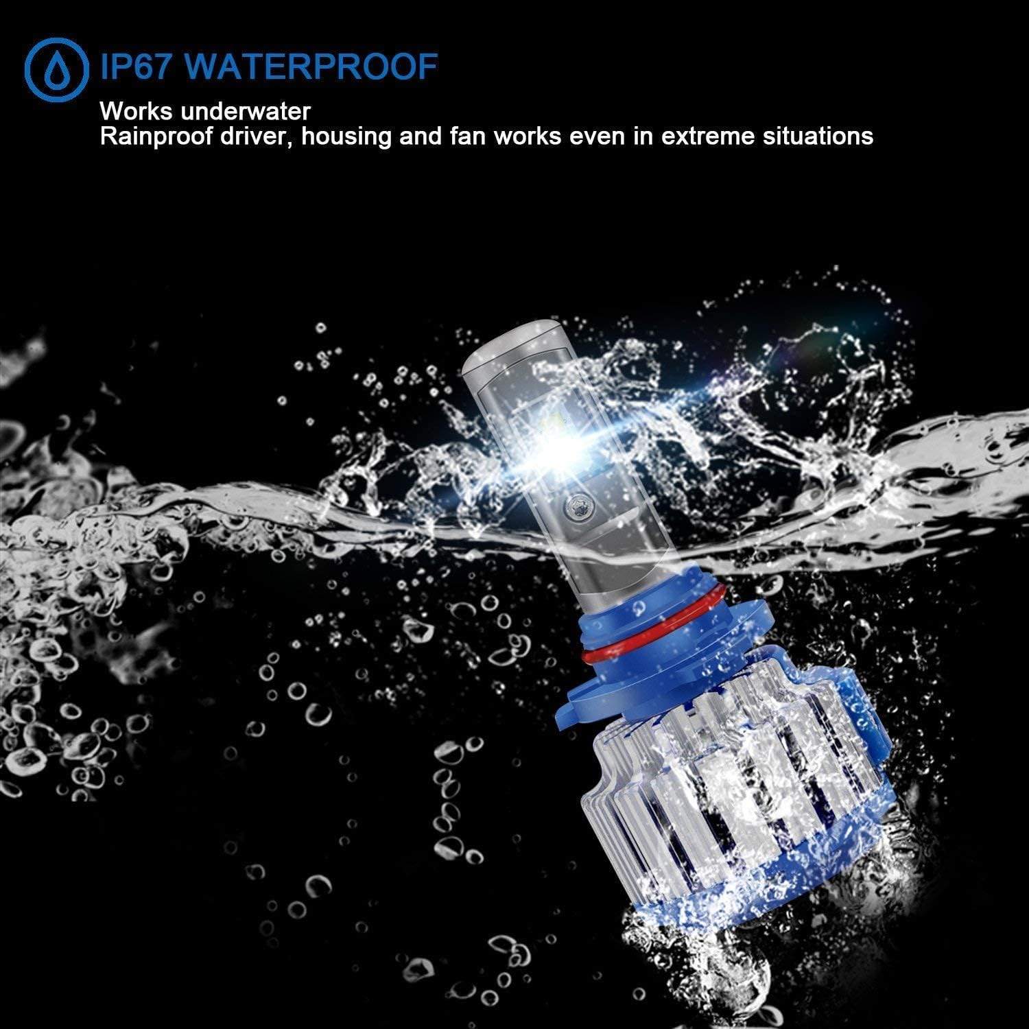 9005 9006 LED Headlight Bulb Set 4pcs 140W 14000LM 6000K White Z206516