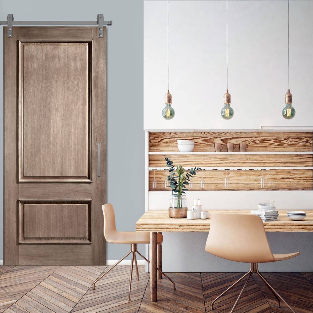 Barn Door Hardware Set with 6 ft Track, PC Chrome H47074