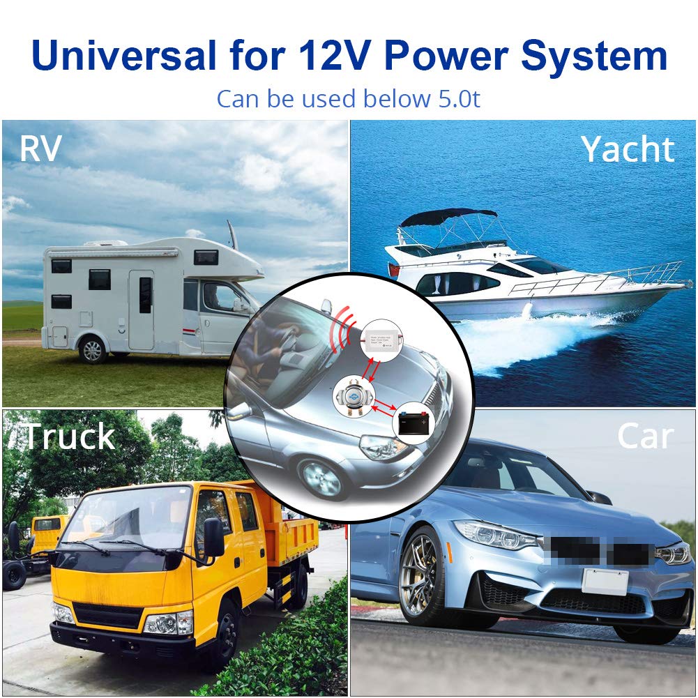 12V 180Amp Car Marine Battery Disconnect Switch Pack of 2 N59040