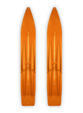 Pair of Orange Snowmobile Skis W2942
