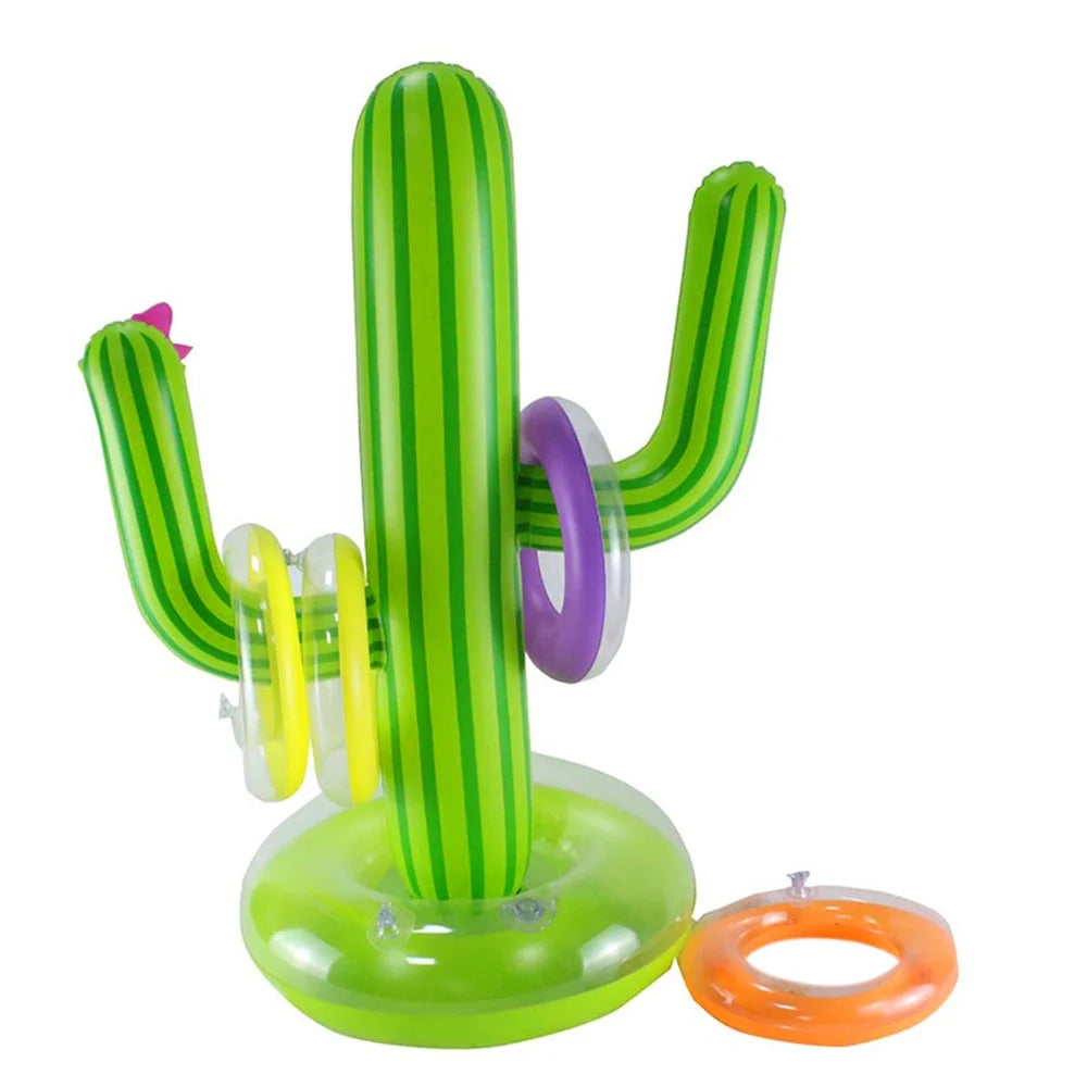Inflatable Cactus Ring Toss Water Toys O165487