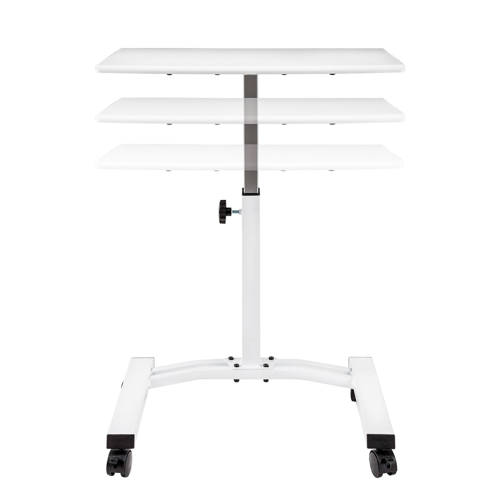 Black Mobile Height Adjustable Laptop Desk Cart M854695