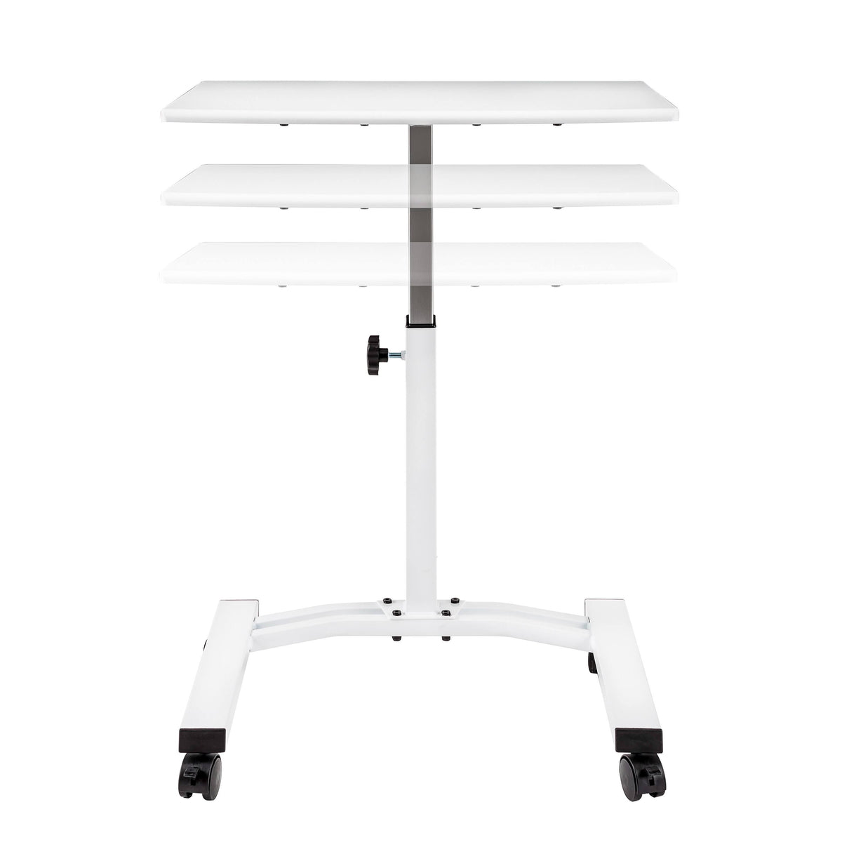 Black Mobile Height Adjustable Laptop Desk Cart M854695