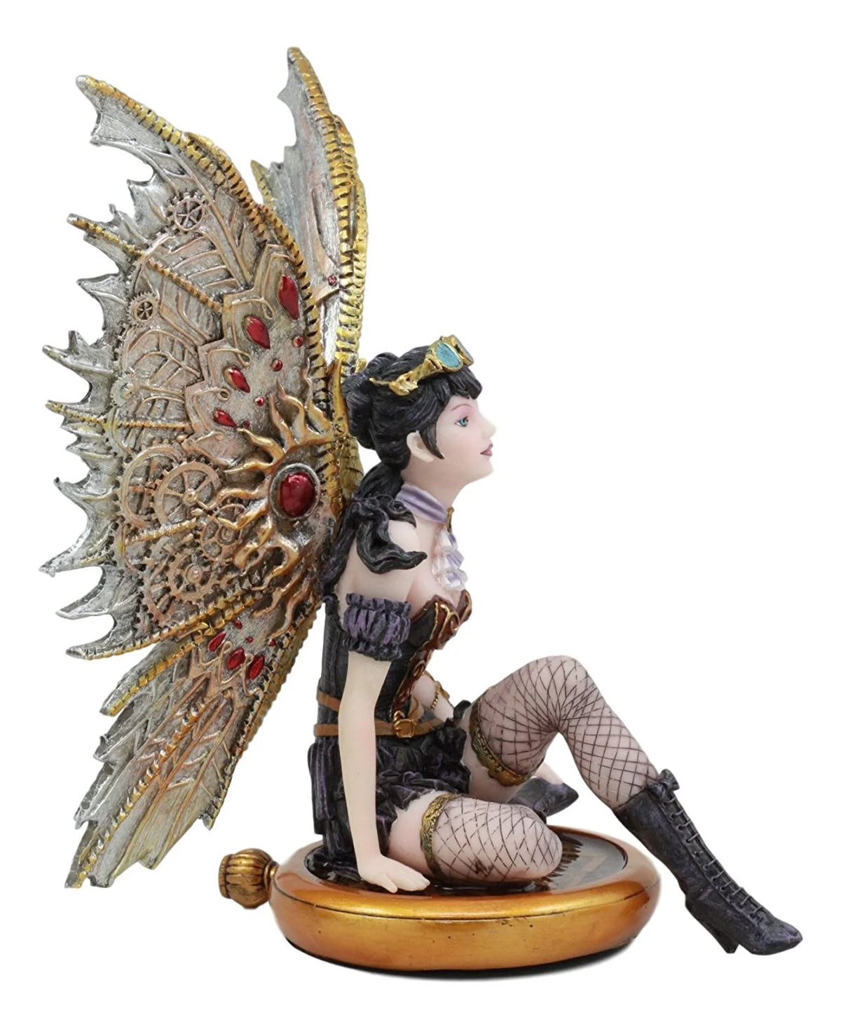 Steampunk Fairy Figurine 8.5" Tall Statue J934