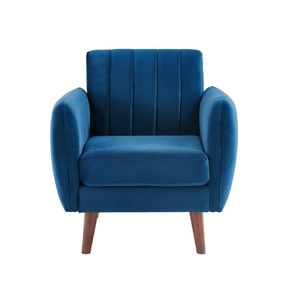 Navy Blue Velvet Accent Chair A801