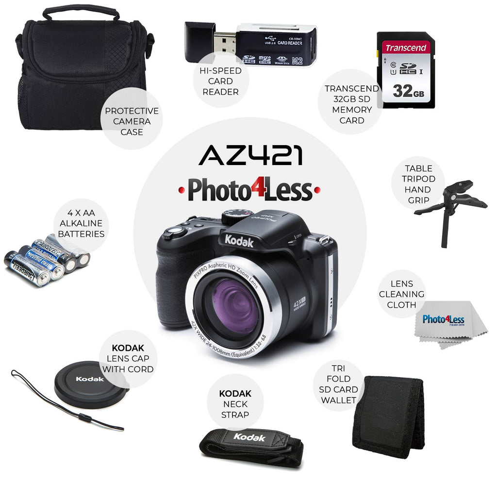 16mp Digital Camera Black with 32GB SD Card T449