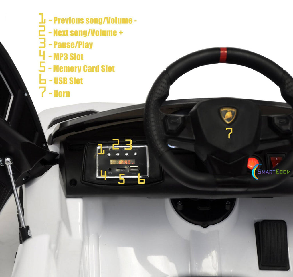 12V Ride on Toy Car with Remote Control X34882