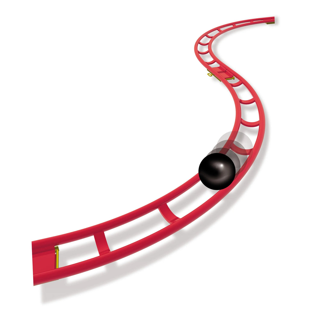 Red Roller Coaster Building Blocks Marble Run Set U229