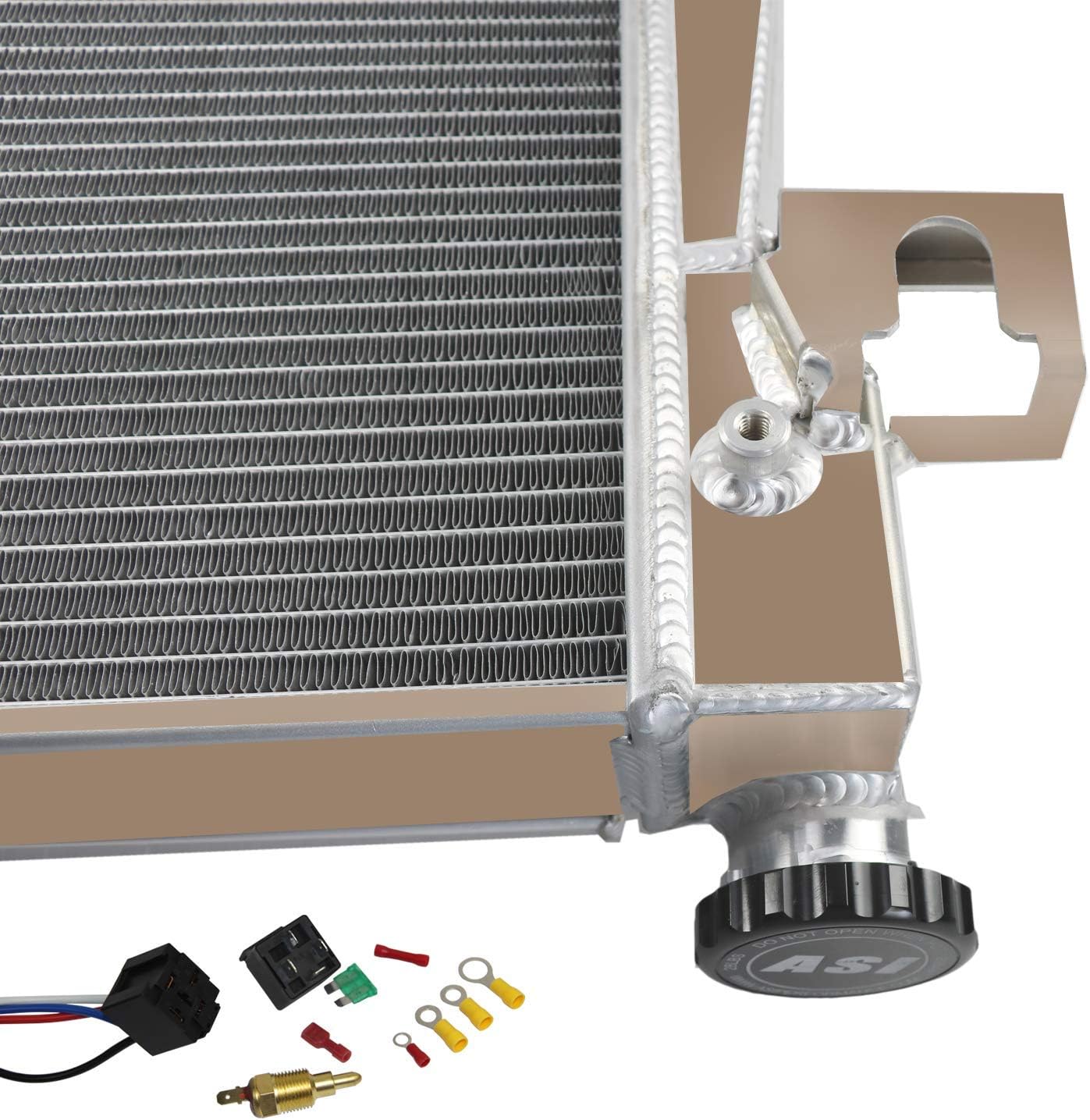 All Aluminum Replacement Radiator with Shroud Fans and Relay G580