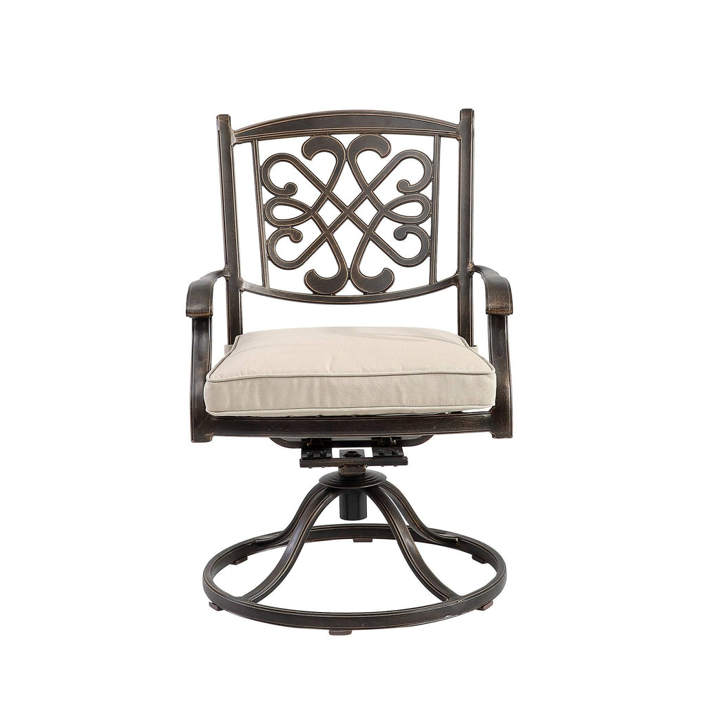Beige 2 Piece Patio Bistro Chairs Set K416