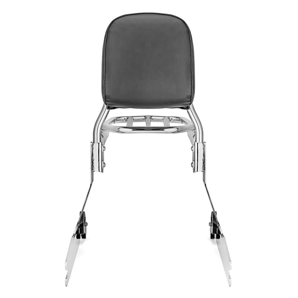 Chrome Passenger Backrest Sissy Bar and Luggage Rack for Harley Dyna I71556