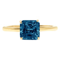 18K Yellow Gold Solitaire Ring D7103