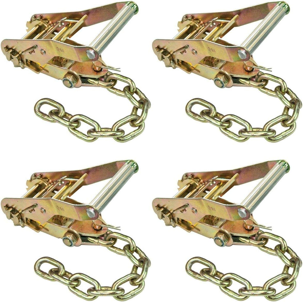 Ratchet Buckle 4 Pack 2 Inch Wide with Chain Tail A700