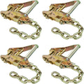 Ratchet Buckle 4 Pack 2 Inch Wide with Chain Tail A700