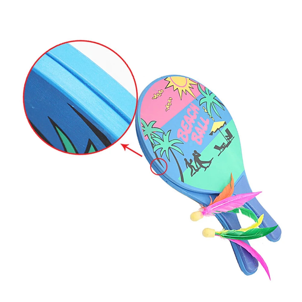 Beach Paddle Ball Game Racquet Set W598248