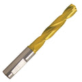 Solid Carbide Jobber Drill, Tin Finish, Right Hand Cut, Spiral Flute, 74mm OAL E9582