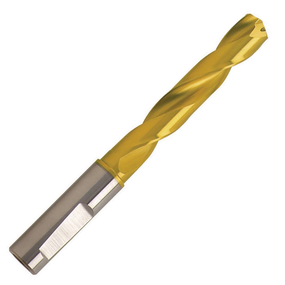 Solid Carbide Jobber Drill, Tin Finish, Right Hand Cut, Spiral Flute, 74mm OAL E9582