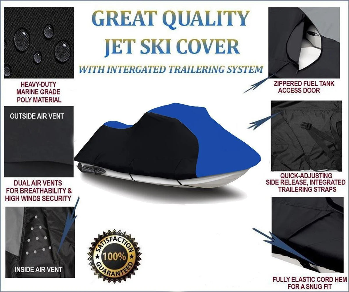 Heavy-Duty Jet Ski Trailerable Cover 2 Seater S429