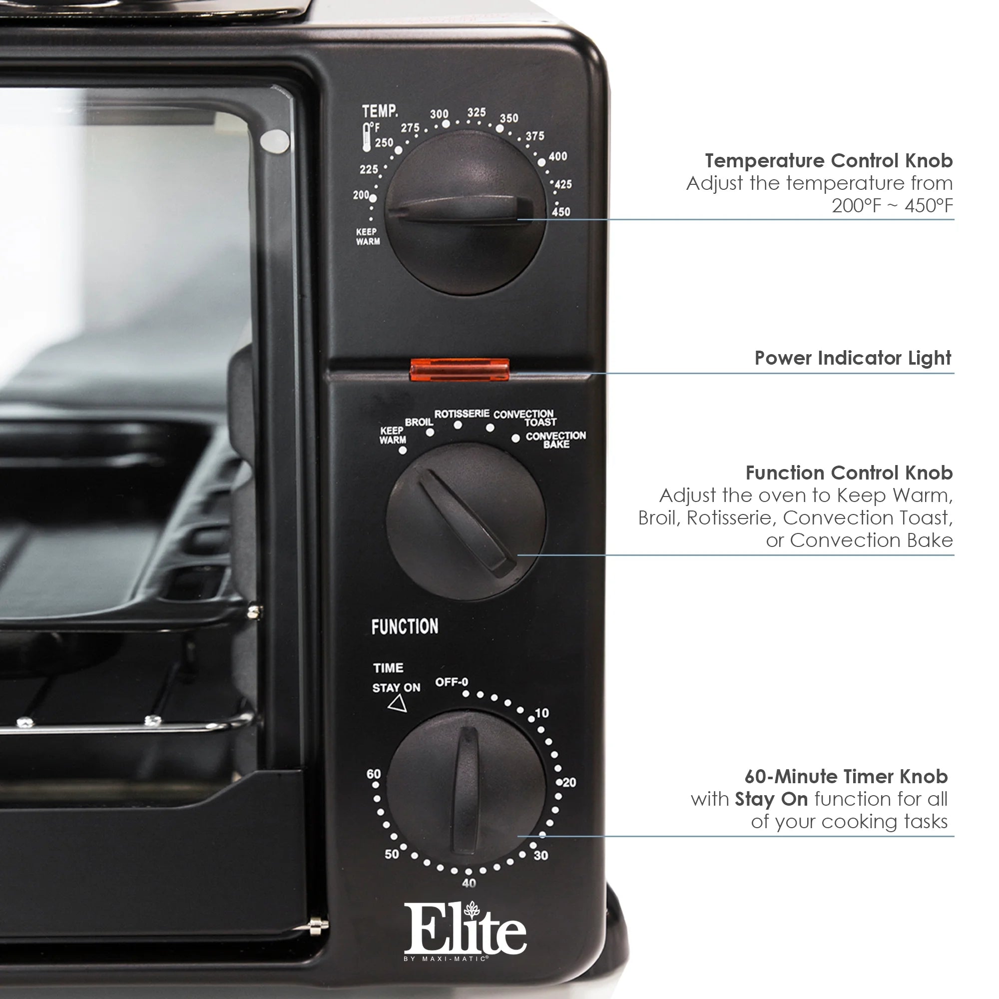 8 Cu Ft. Toaster Oven with Rotisserie and Grill/Griddle Top M675820